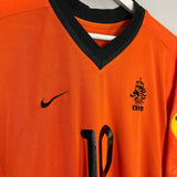 Shop 2000/02 NETHERLANDS BERGKAMP #10 HOME SHIRT (XL) NIKE, classic football shirts, vintage football shirts & retro soccer jerseys at Cult Kits