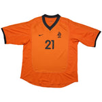 Buy 2000/02 Netherlands Makaay 21 Home Shirt (L) Nike ~ Free worldwide shipping available ~ Authentic Vintage Football Shirts from Cult Kits