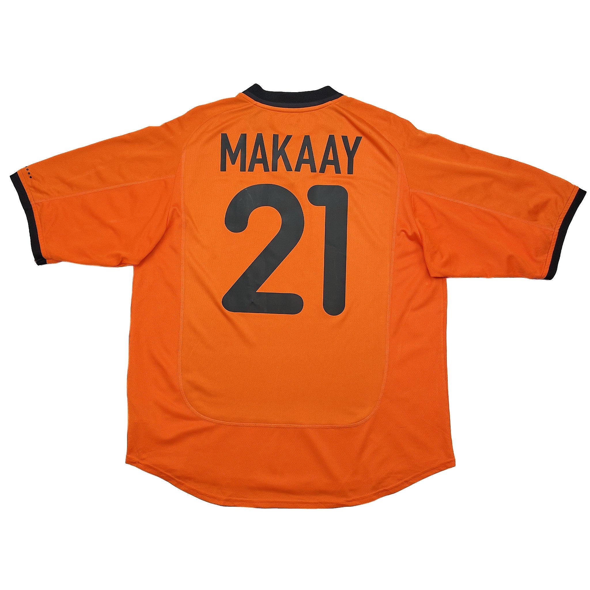Buy 2000/02 Netherlands Makaay 21 Home Shirt (L) Nike ~ Free worldwide shipping available ~ Authentic Vintage Football Shirts from Cult Kits