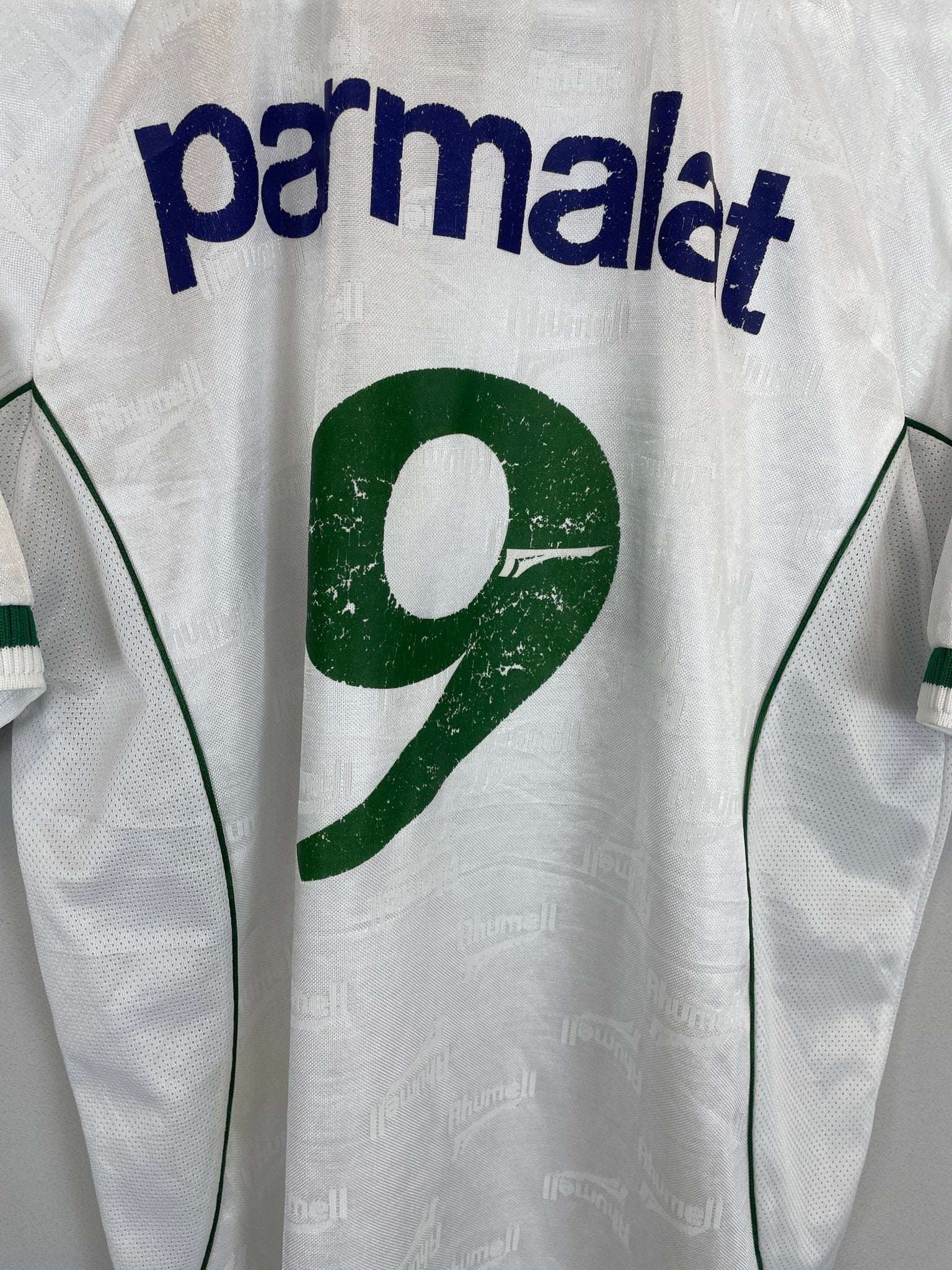Shop 2000/02 PALMEIRAS #9 AWAY SHIRT (L) RHUMMEL, classic football shirts, vintage football shirts & retro soccer jerseys at Cult Kits
