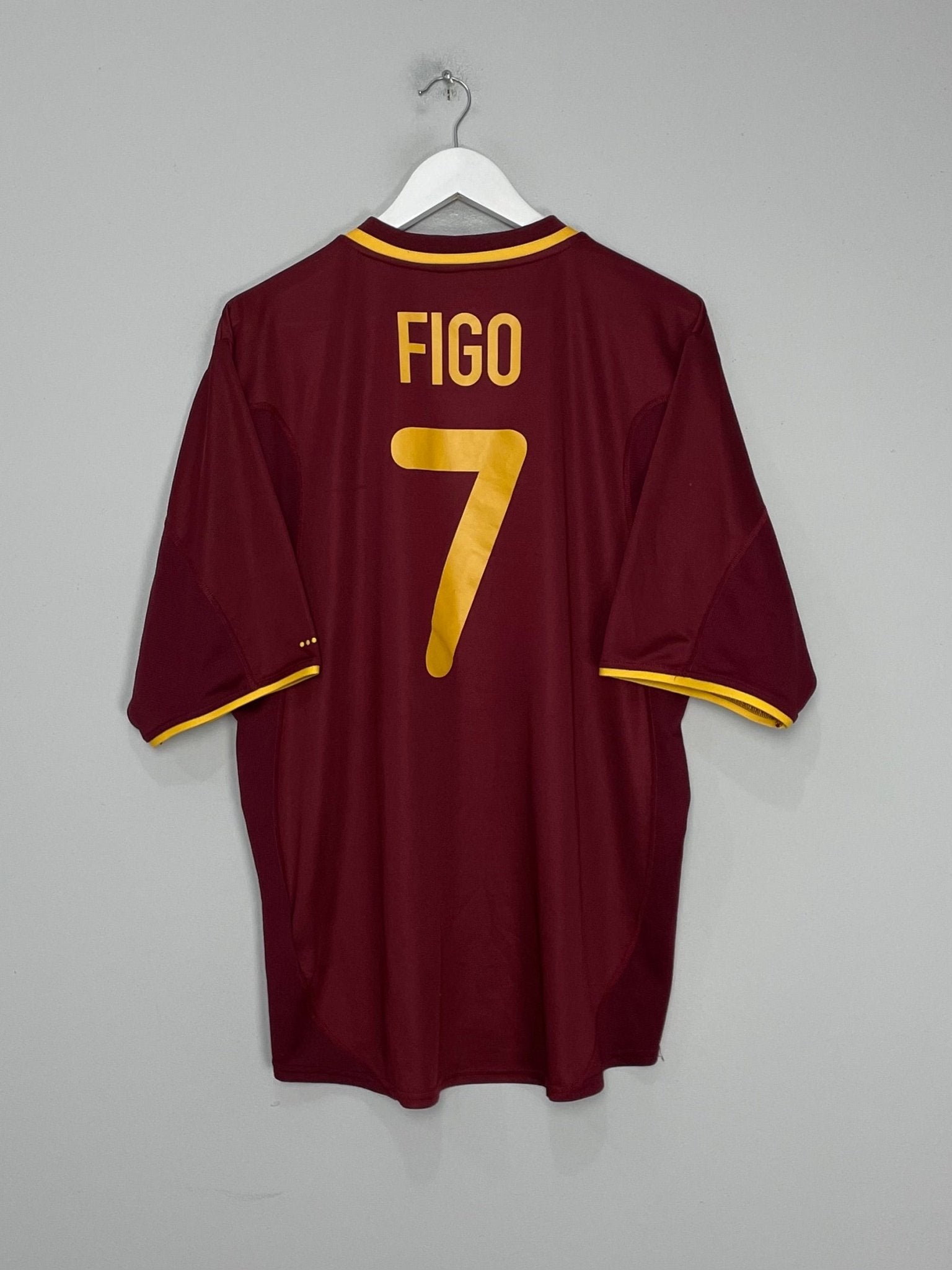 Shop 2000/02 PORTUGAL FIGO #7 HOME SHIRT (XL) NIKE, classic football shirts, vintage football shirts & retro soccer jerseys at Cult Kits