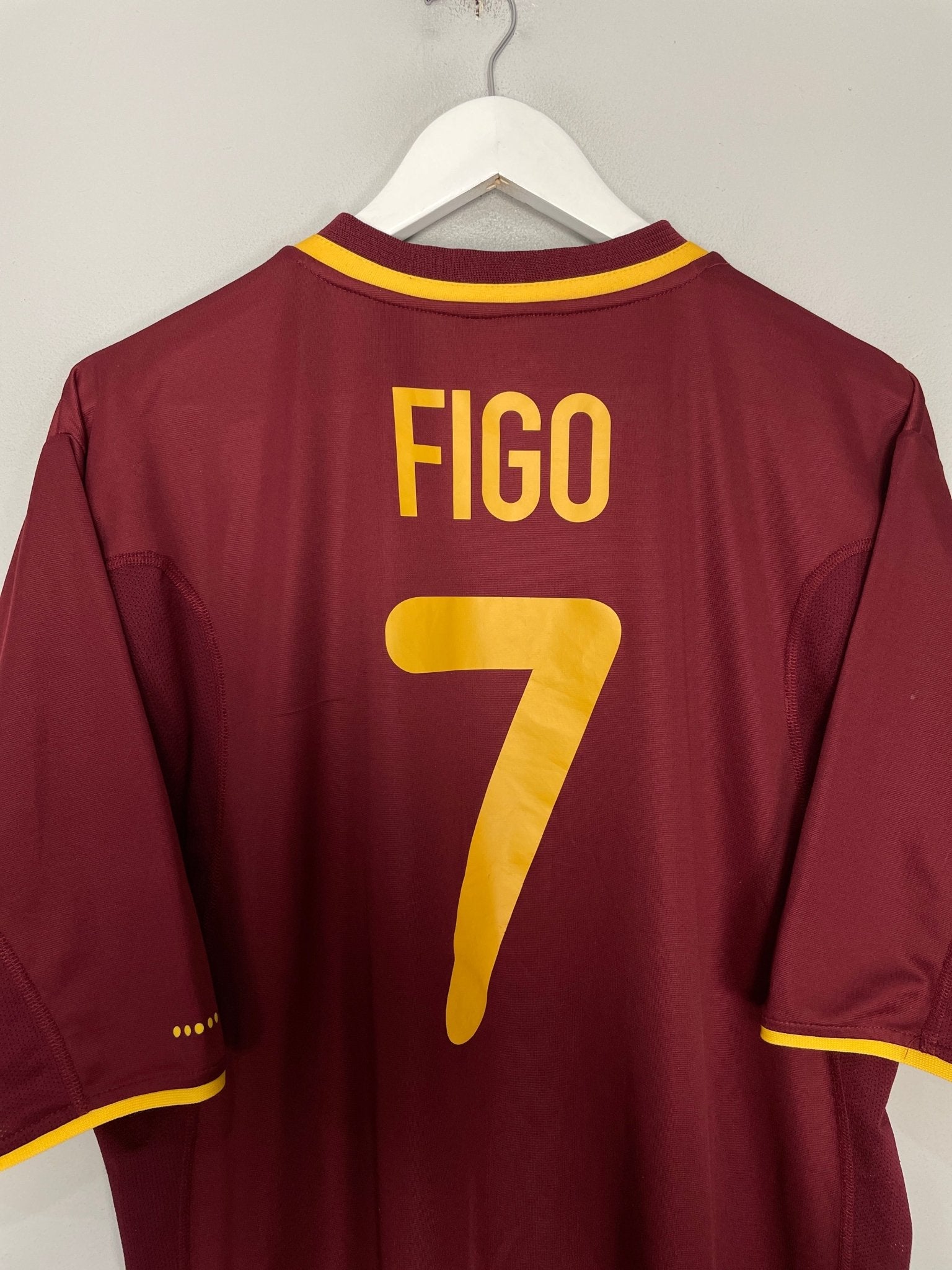 Shop 2000/02 PORTUGAL FIGO #7 HOME SHIRT (XL) NIKE, classic football shirts, vintage football shirts & retro soccer jerseys at Cult Kits
