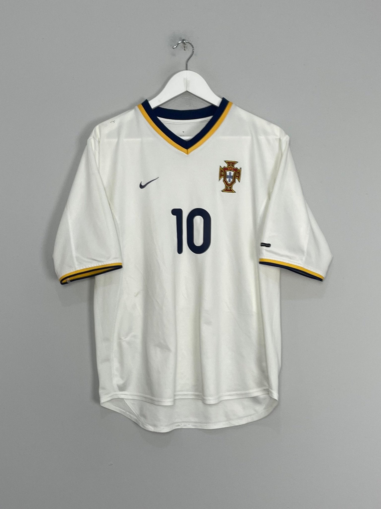 Shop 2000/02 PORTUGAL RUI COSTA #10 AWAY SHIRT (S) NIKE, classic football shirts, vintage football shirts & retro soccer jerseys at Cult Kits