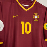 Shop 2000/02 PORTUGAL RUI COSTA #10 HOME SHIRT (M/L) NIKE, classic football shirts, vintage football shirts & retro soccer jerseys at Cult Kits