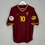 Shop 2000/02 PORTUGAL RUI COSTA #10 HOME SHIRT (M/L) NIKE, classic football shirts, vintage football shirts & retro soccer jerseys at Cult Kits