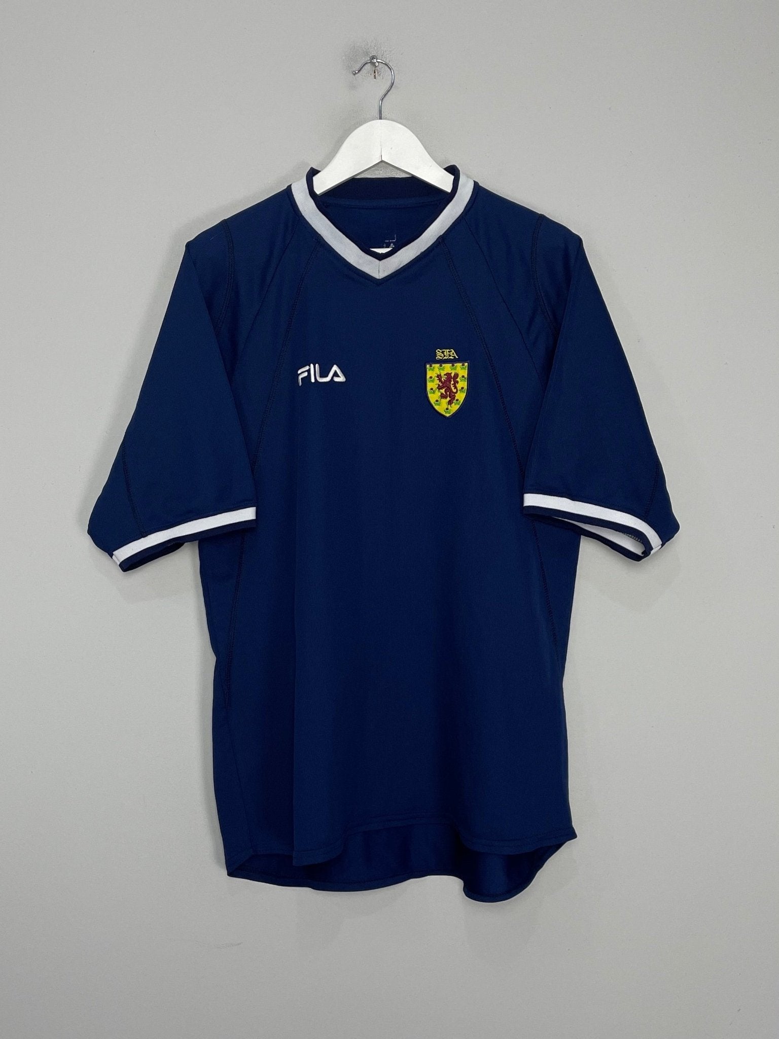 Shop 2000/02 SCOTLAND HOME SHIRT (XL) FILA, classic football shirts, vintage football shirts & retro soccer jerseys at Cult Kits