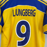 2000/02 SWEDEN LJUNGBERG 9 HOME SHIRT (M) ADIDAS - Cult Kits - Medium - Buy Vintage Football Shirts, Authentic Retro Football Shirts For Sale, Classic Football Shirts & Soccer Jersey