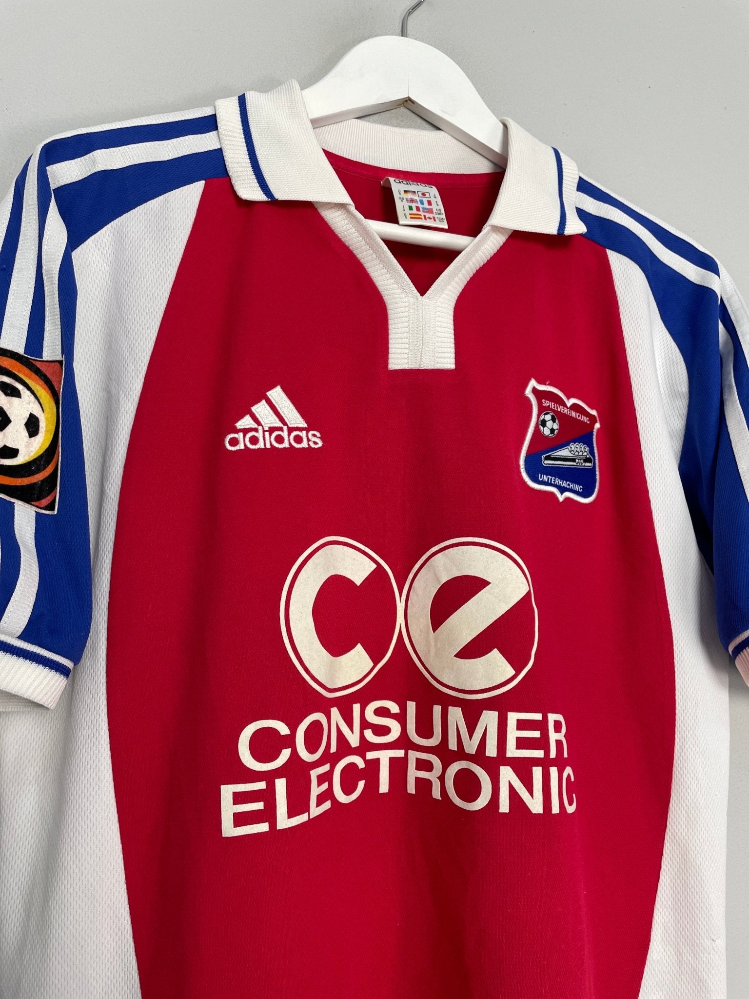 Shop 2000/02 UNTERHACHING OBERLEITNER #10 HOME SHIRT (S) ADIDAS, classic football shirts, vintage football shirts & retro soccer jerseys at Cult Kits