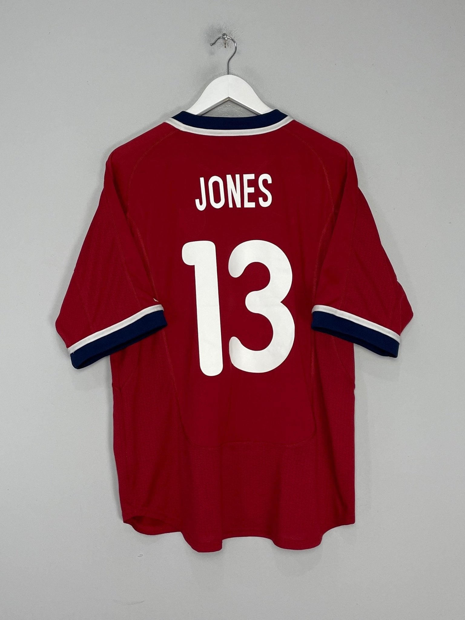 Shop 2000/02 USA JONES #13 AWAY SHIRT (L) NIKE, classic football shirts, vintage football shirts & retro soccer jerseys at Cult Kits