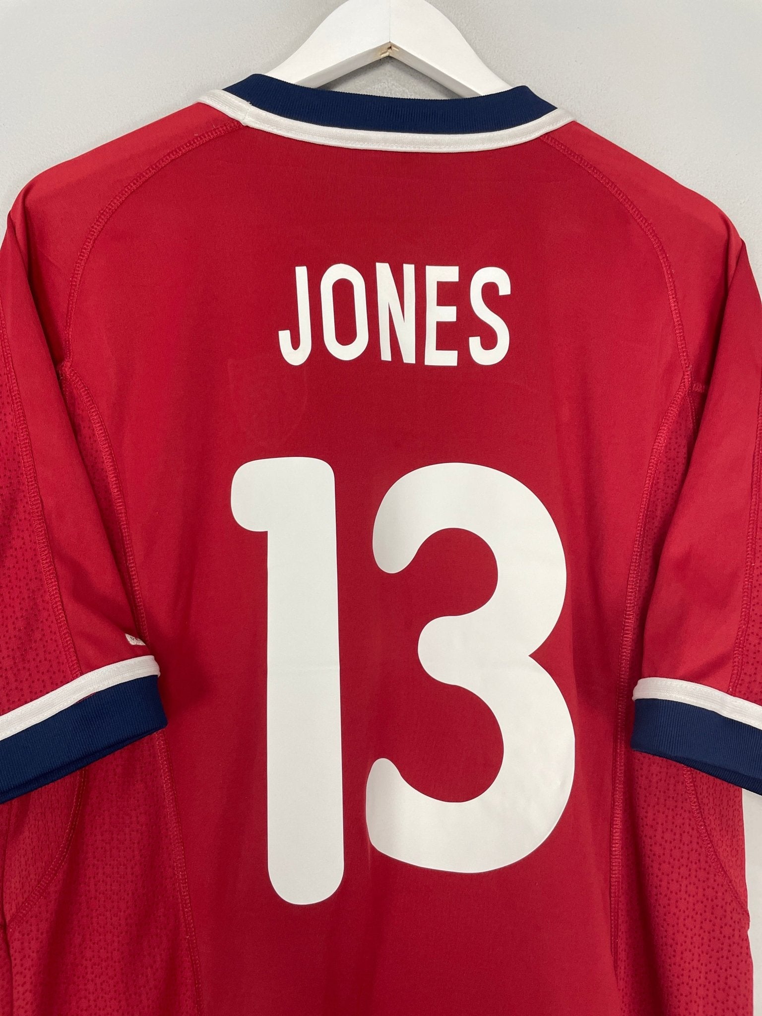 Shop 2000/02 USA JONES #13 AWAY SHIRT (L) NIKE, classic football shirts, vintage football shirts & retro soccer jerseys at Cult Kits