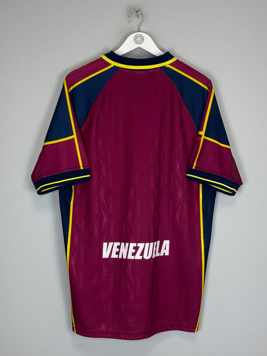 2000/02 VENEZUELA HOME SHIRT (M) ATLETICA - Cult Kits - Medium - Buy Vintage Football Shirts, Authentic Retro Football Shirts For Sale, Classic Football Shirts & Soccer Jersey