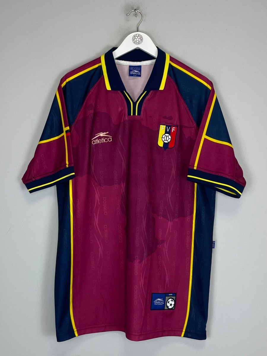2000/02 VENEZUELA HOME SHIRT (M) ATLETICA - Cult Kits - Medium - Buy Vintage Football Shirts, Authentic Retro Football Shirts For Sale, Classic Football Shirts & Soccer Jersey
