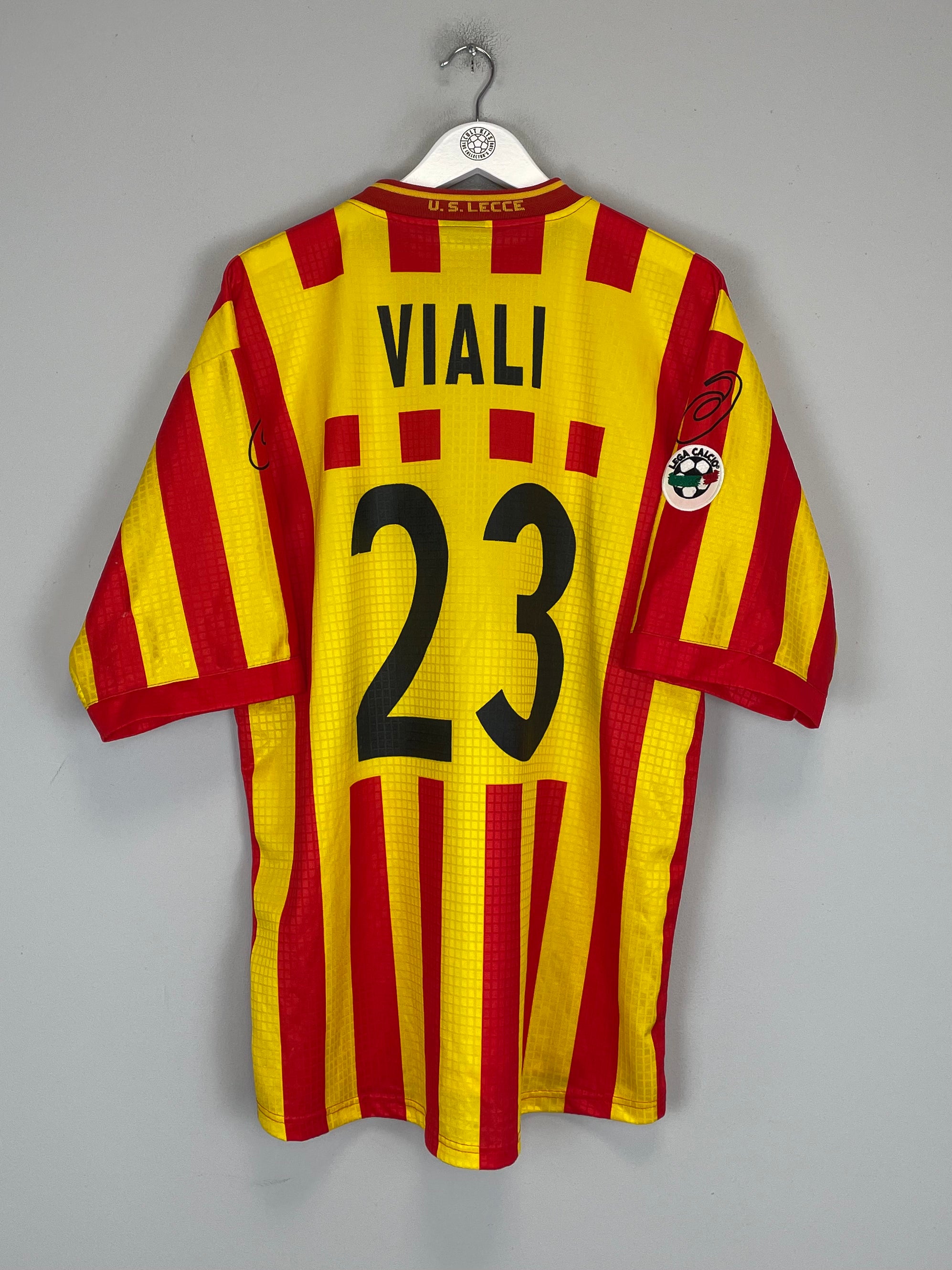 2000/01 LECCE VIALI #23 *MATCH ISSUE* HOME SHIRT (XXL) ASICS CLASSIC FOOTBALL SHIRTS