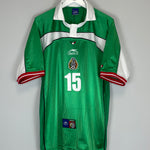 2000/01 MEXICO L.HERNANDEZ #15 HOME SHIRT (XL) ATLETICA COLLAR GREEN