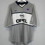 Shop 2000/01 PSG AWAY SHIRT (XL) NIKE, classic football shirts, vintage football shirts & retro soccer jerseys at Cult Kits