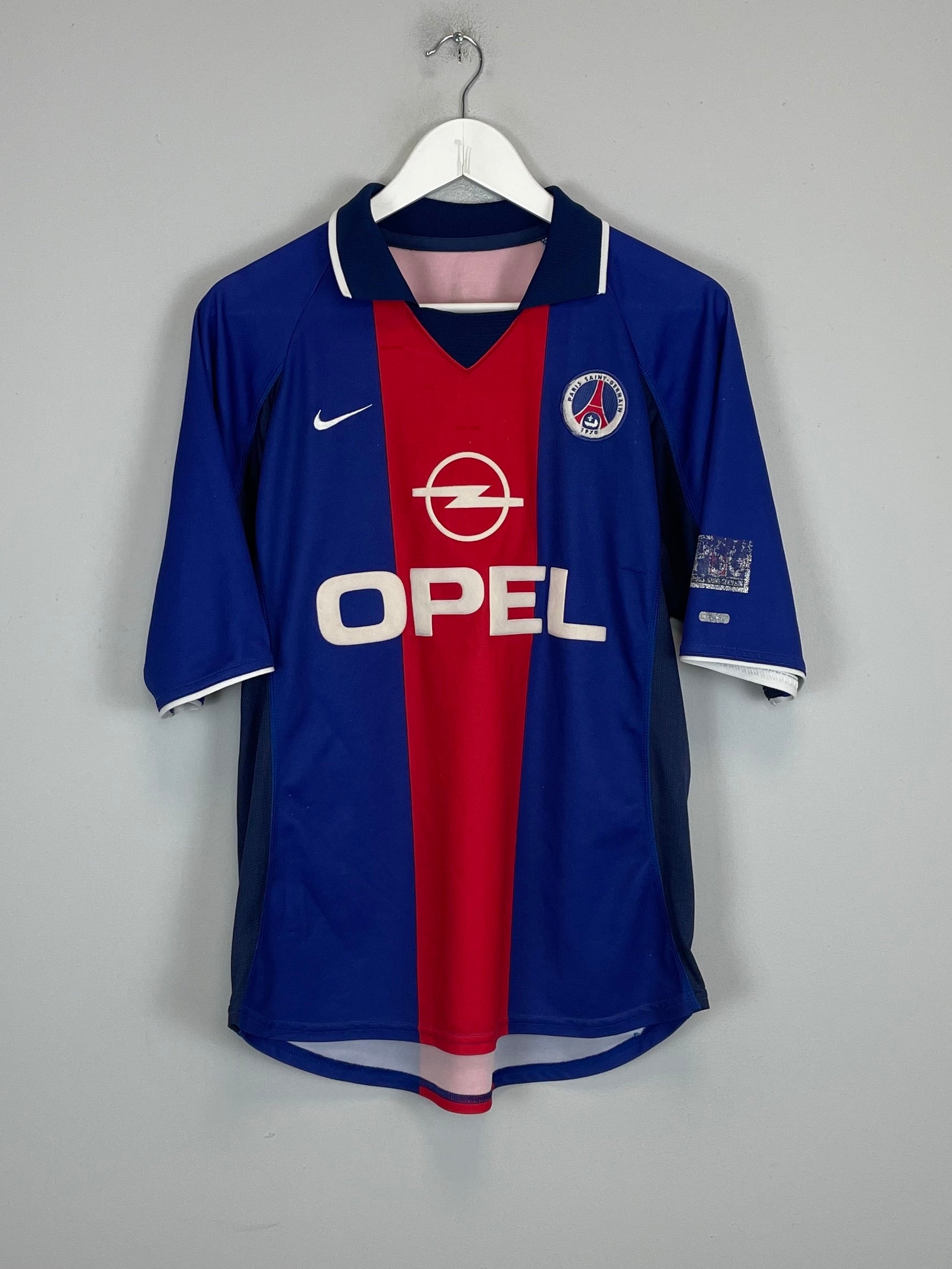 Shop 2000/01 PSG HOME SHIRT (M) NIKE, classic football shirts, vintage football shirts & retro soccer jerseys at Cult Kits