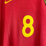 2000/02 BELGIUM GOOR #8 HOME SHIRT (M) NIKE FRONT DETAIL NUMBER
