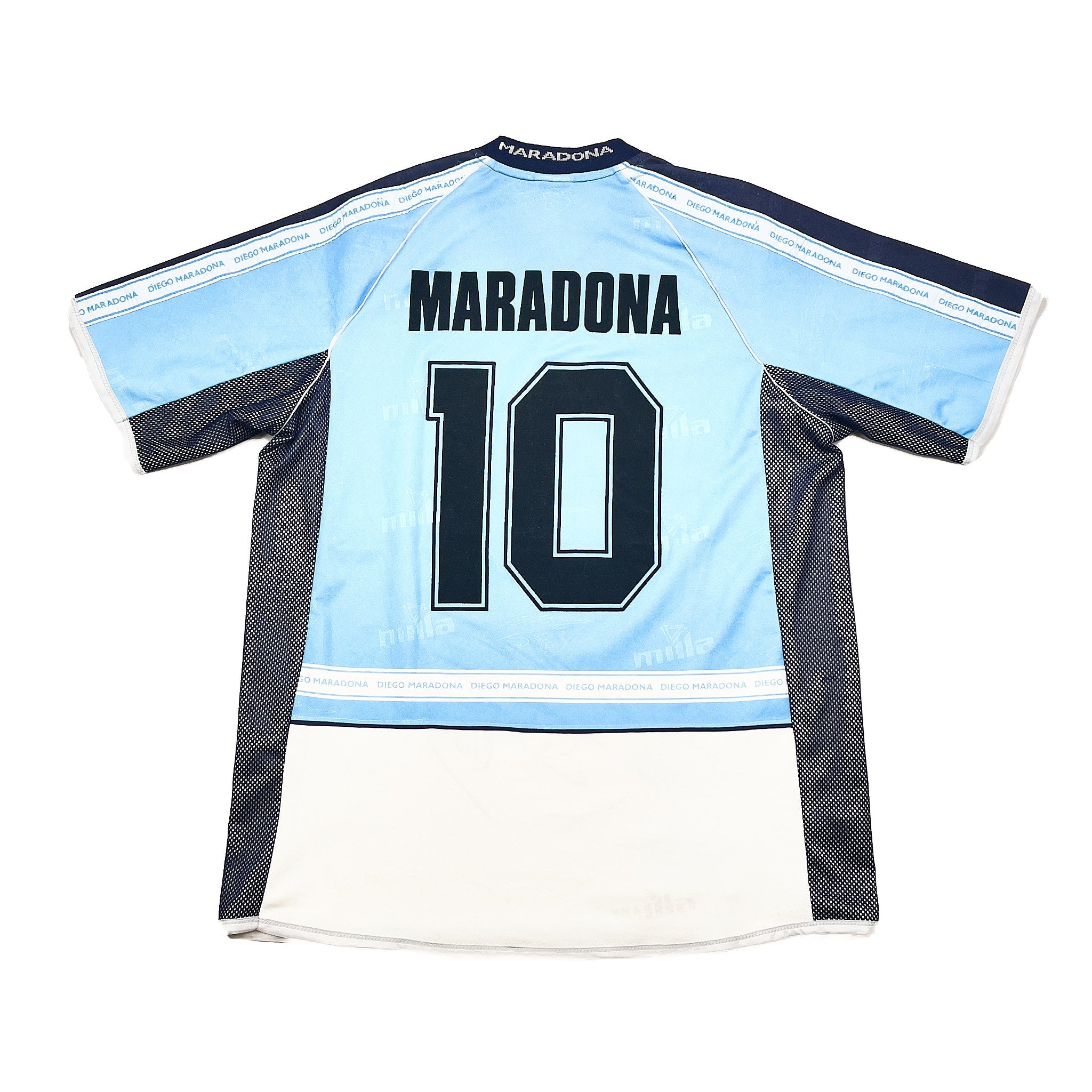Buy 2001 Argentina Maradona 10 Tribute Shirt (L) DM ~ Free worldwide shipping ~ Authentic Vintage Football Shirts from Cult Kits
