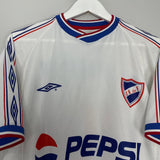 Shop 2001 CLUB NACIONAL #10 HOME SHIRT (M) UMBRO, classic football shirts, vintage football shirts & retro soccer jerseys at Cult Kits