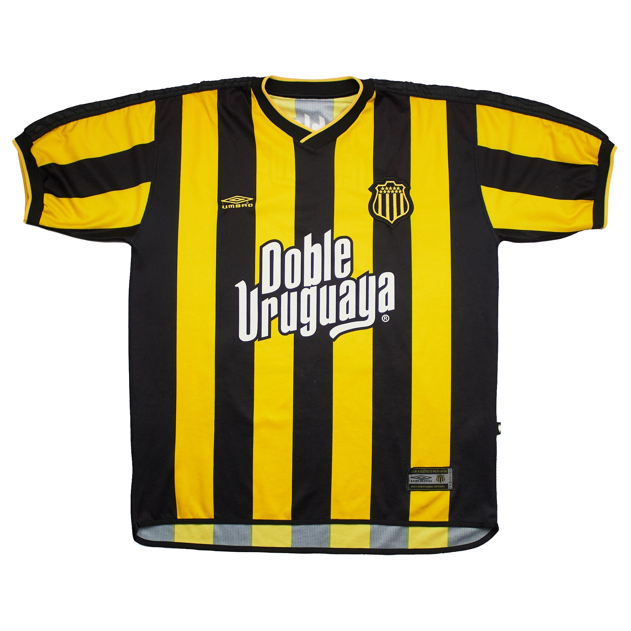 Buy 2001 Penarol 10 Home Shirt (XL) Umbro ~ Free worldwide shipping ~ Authentic Vintage Football Shirts from Cult Kits