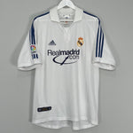 Shop 2001 REAL MADRID ZIDANE #5 HOME SHIRT (L) ADIDAS, classic football shirts, vintage football shirts & retro soccer jerseys at Cult Kits