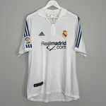 Shop 2001 REAL MADRID ZIDANE #5 HOME SHIRT (M) ADIDAS, classic football shirts, vintage football shirts & retro soccer jerseys at Cult Kits