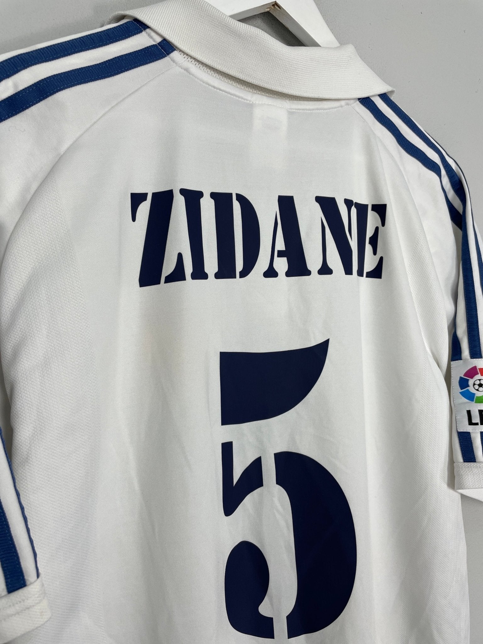 Shop 2001 REAL MADRID ZIDANE #5 HOME SHIRT (XL) ADIDAS, classic football shirts, vintage football shirts & retro soccer jerseys at Cult Kits