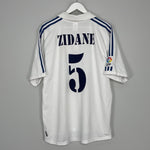 Shop 2001 REAL MADRID ZIDANE #5 HOME SHIRT (XL) ADIDAS, classic football shirts, vintage football shirts & retro soccer jerseys at Cult Kits