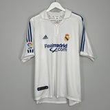 Shop 2001 REAL MADRID ZIDANE #5 HOME SHIRT (XL) ADIDAS, classic football shirts, vintage football shirts & retro soccer jerseys at Cult Kits