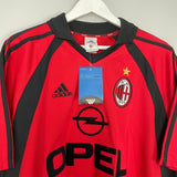 Shop 2001/02 AC MILAN *BNWT* THIRD SHIRT (L) ADIDAS, classic football shirts, vintage football shirts & retro soccer jerseys at Cult Kits