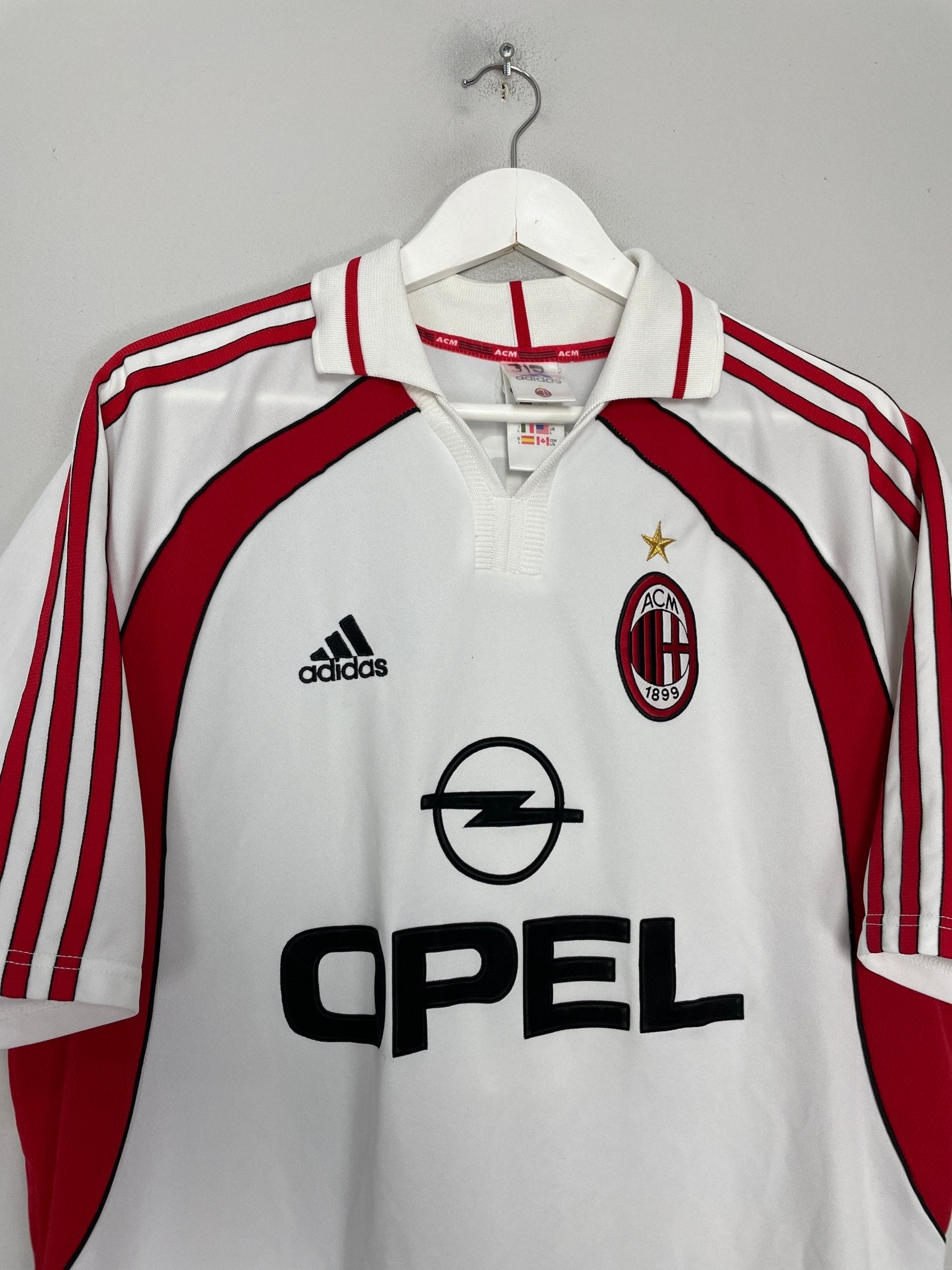 Shop 2001/02 AC MILAN MALDINI #3 AWAY SHIRT (L) ADIDAS, classic football shirts, vintage football shirts & retro soccer jerseys at Cult Kits