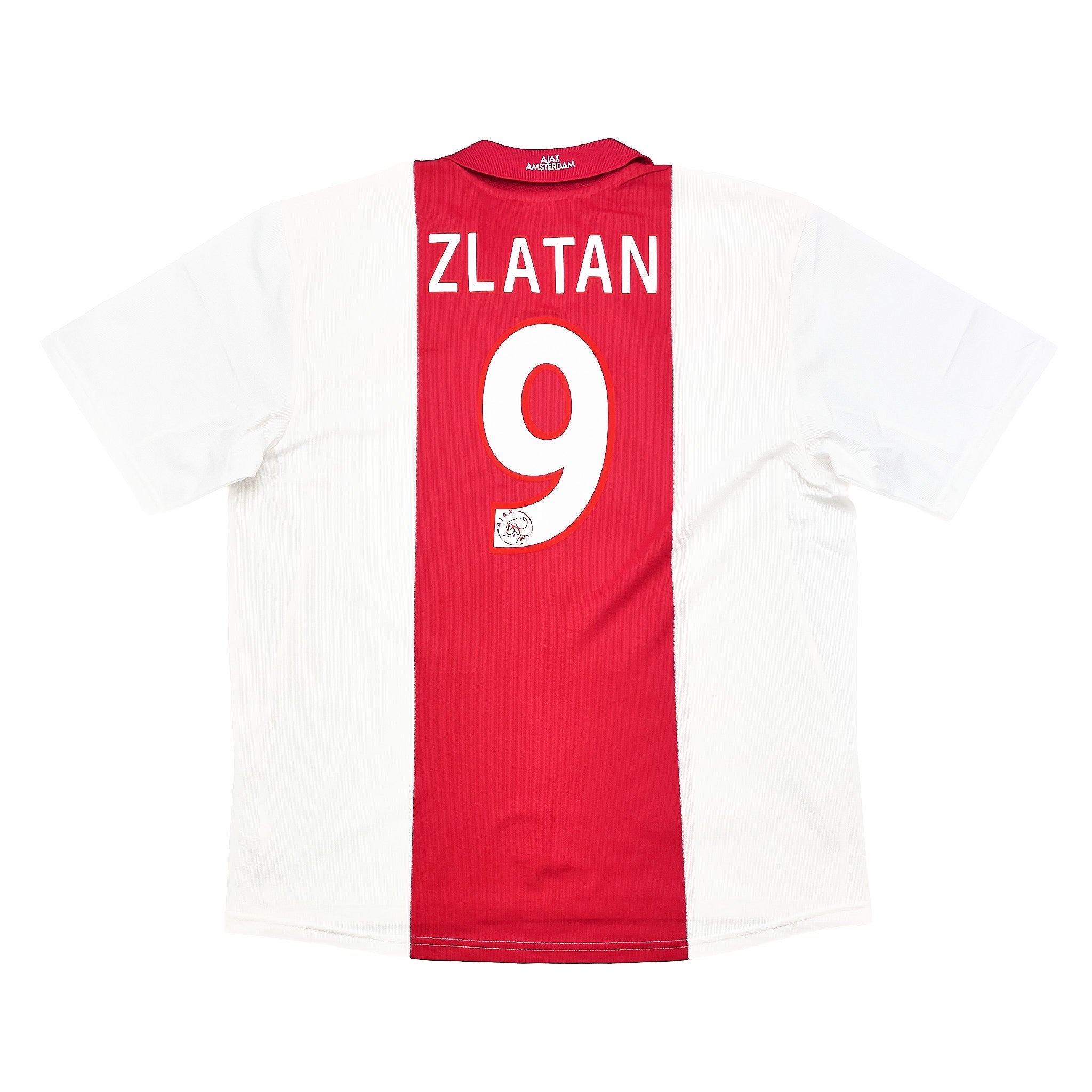 Buy 2001/02 Ajax Zlatan 9 *Mint* Home Shirt (XL) Adidas ~ Free worldwide shipping available ~ Authentic Vintage Football Shirts from Cult Kits