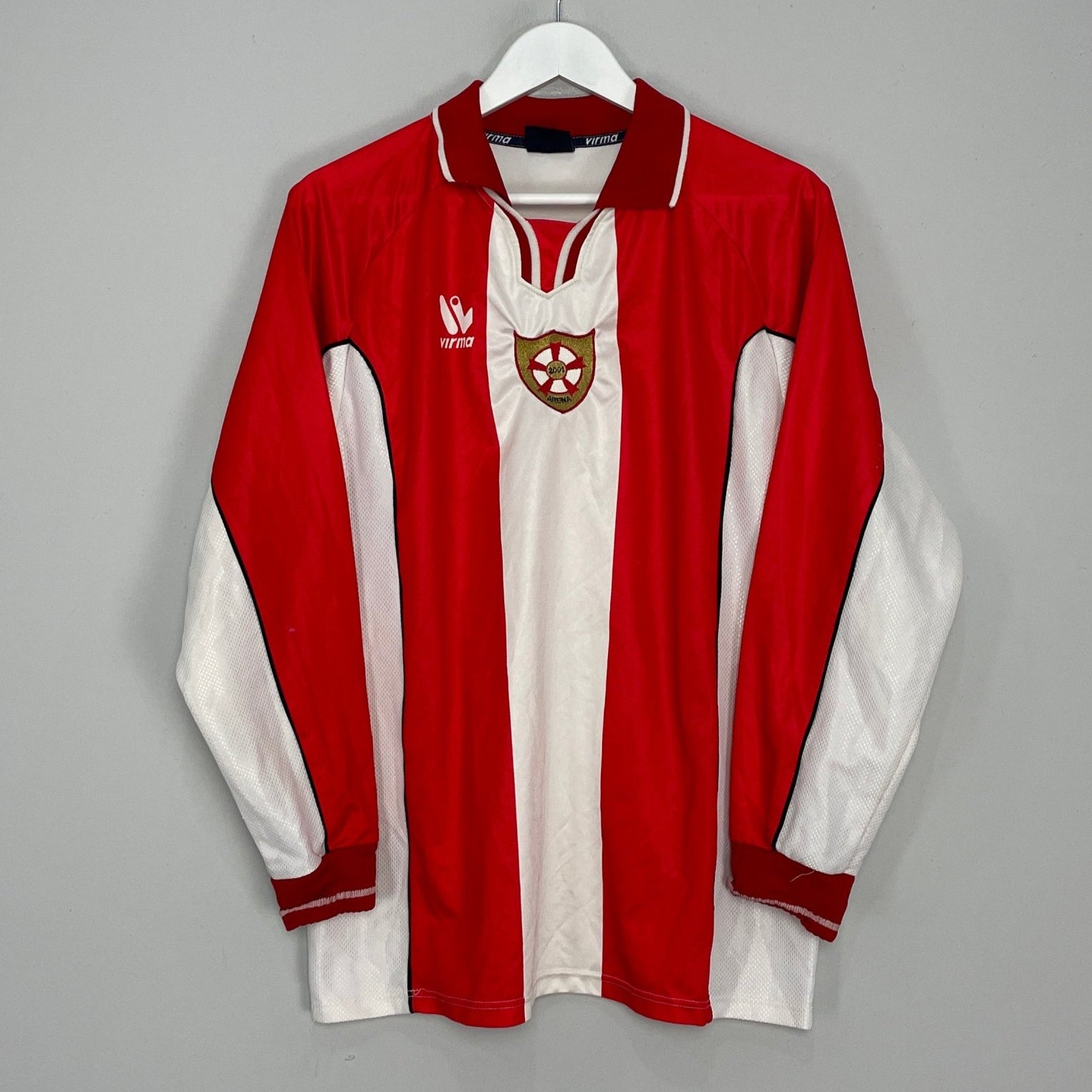 Shop 2001/02 ARENA #11 L/S #11 HOME SHIRT (L) VIRMA, classic football shirts, vintage football shirts & retro soccer jerseys at Cult Kits