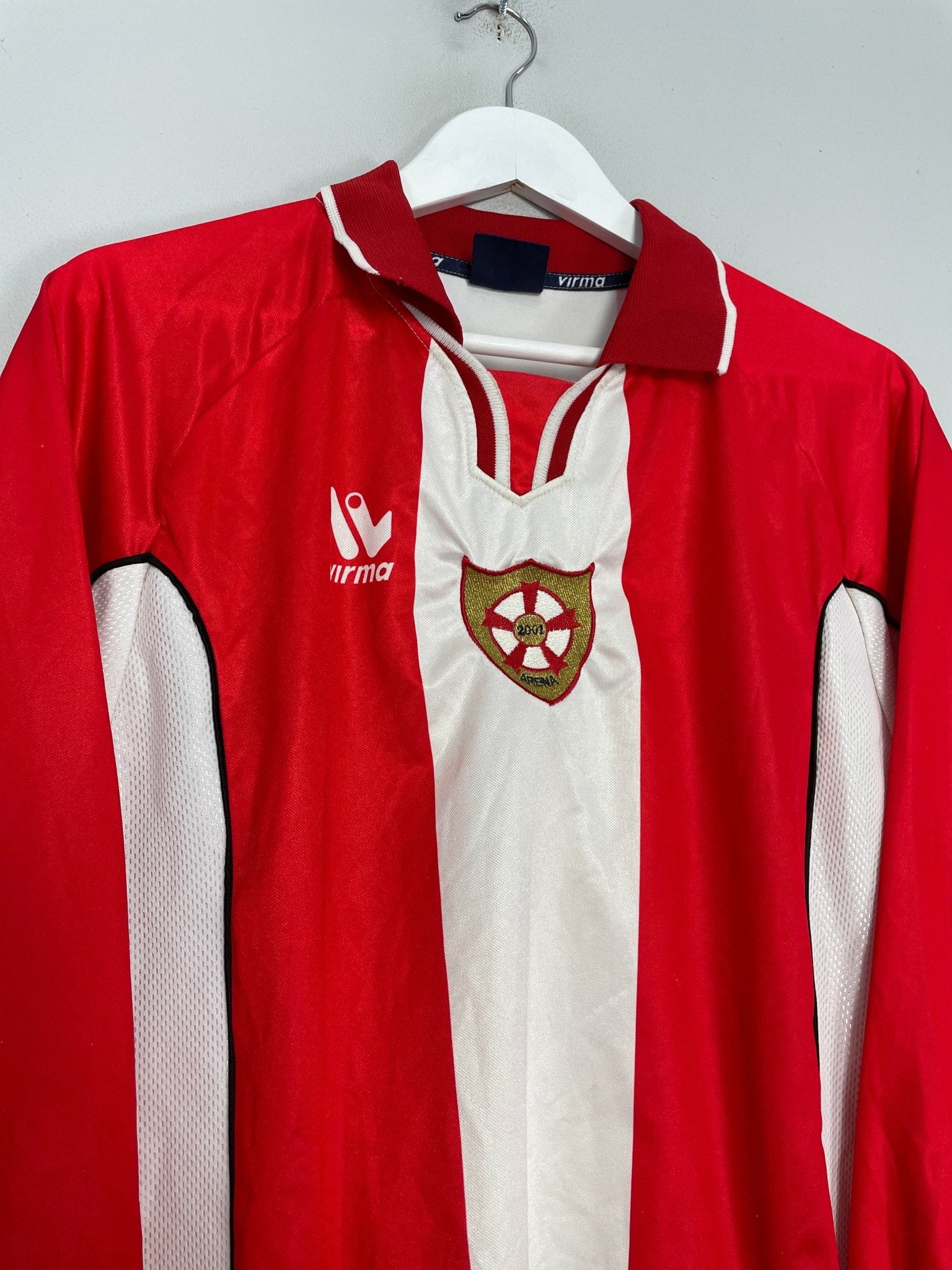Shop 2001/02 ARENA #11 L/S #11 HOME SHIRT (L) VIRMA, classic football shirts, vintage football shirts & retro soccer jerseys at Cult Kits