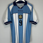 2001/02 ARGENTINA BATISTUTA 9 HOME SHIRT (L) REEBOK - Cult Kits - Large - Buy Vintage Football Shirts, Authentic Retro Football Shirts For Sale, Classic Football Shirts & Soccer Jersey