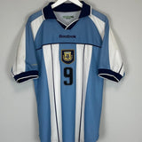 2001/02 ARGENTINA BATISTUTA 9 HOME SHIRT (L) REEBOK - Cult Kits - Large - Buy Vintage Football Shirts, Authentic Retro Football Shirts For Sale, Classic Football Shirts & Soccer Jersey