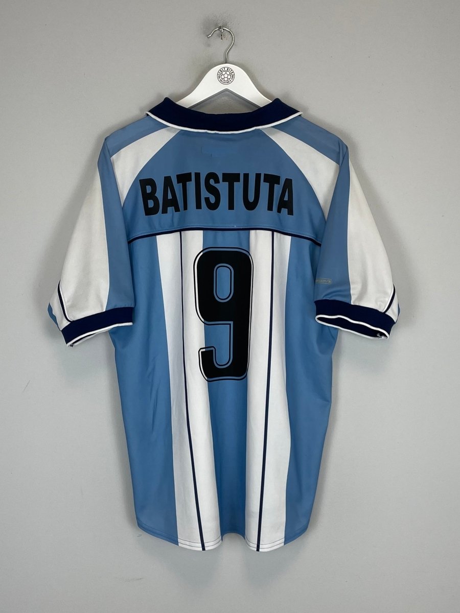 2001/02 ARGENTINA BATISTUTA 9 HOME SHIRT (L) REEBOK - Cult Kits - Large - Buy Vintage Football Shirts, Authentic Retro Football Shirts For Sale, Classic Football Shirts & Soccer Jersey