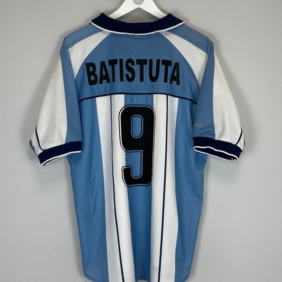 2001/02 ARGENTINA BATISTUTA 9 HOME SHIRT (L) REEBOK - Cult Kits - Large - Buy Vintage Football Shirts, Authentic Retro Football Shirts For Sale, Classic Football Shirts & Soccer Jersey