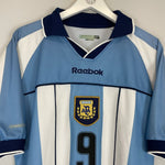 2001/02 ARGENTINA BATISTUTA 9 HOME SHIRT (L) REEBOK - Cult Kits - Large - Buy Vintage Football Shirts, Authentic Retro Football Shirts For Sale, Classic Football Shirts & Soccer Jersey
