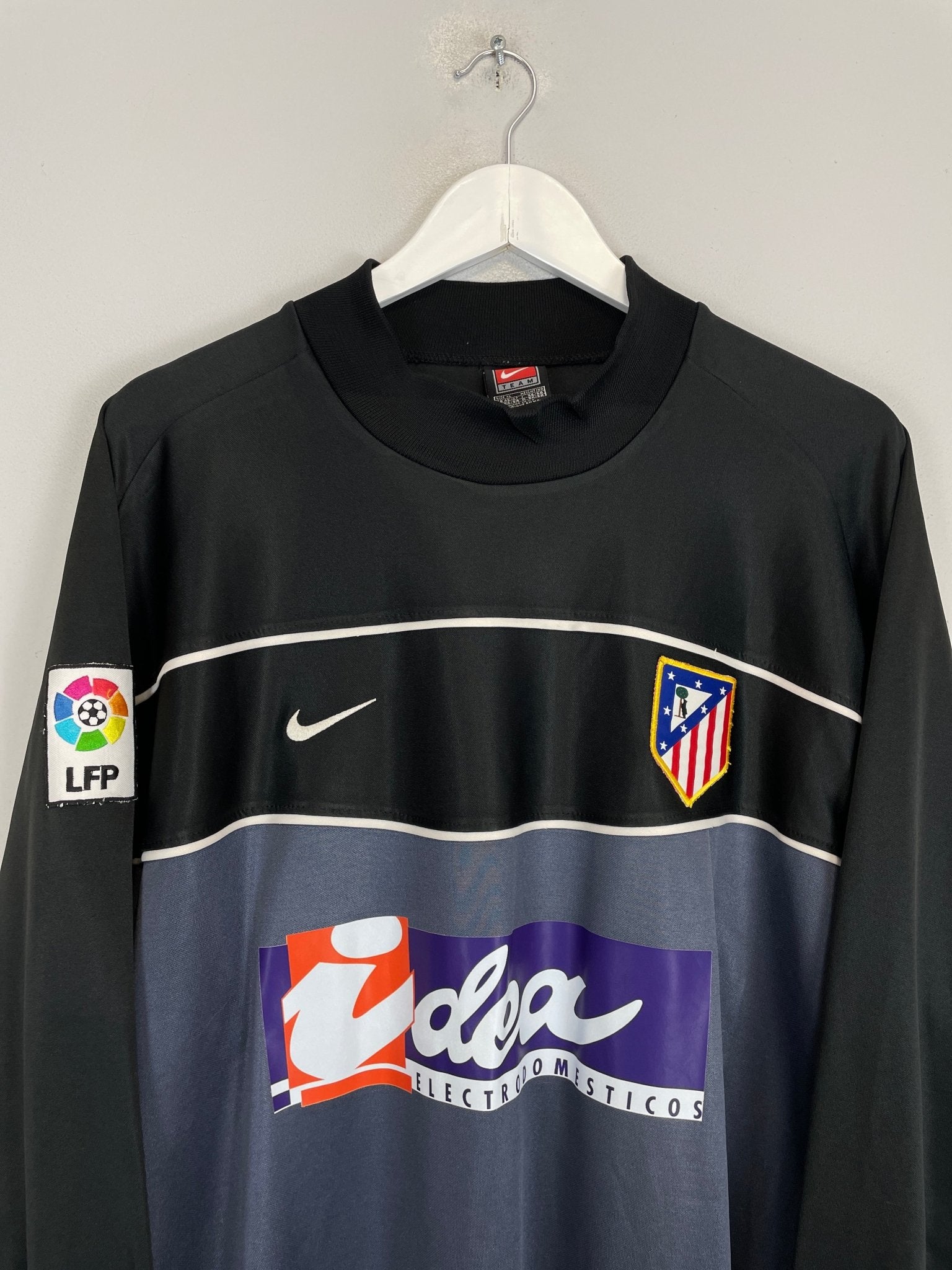 Shop 2001/02 ATLETICO MADRID BURGOS #13 GK SHIRT (XL) NIKE, classic football shirts, vintage football shirts & retro soccer jerseys at Cult Kits