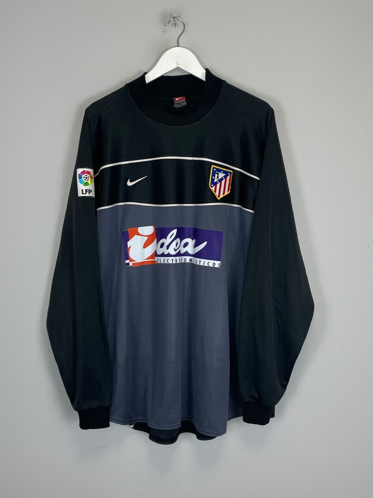Shop 2001/02 ATLETICO MADRID BURGOS #13 GK SHIRT (XL) NIKE, classic football shirts, vintage football shirts & retro soccer jerseys at Cult Kits