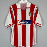 2001/02 ATLETICO MADRID F.TORRES 9 HOME SHIRT (L) NIKE - Cult Kits - Large - Buy Vintage Football Shirts, Authentic Retro Football Shirts For Sale, Classic Football Shirts & Soccer Jersey