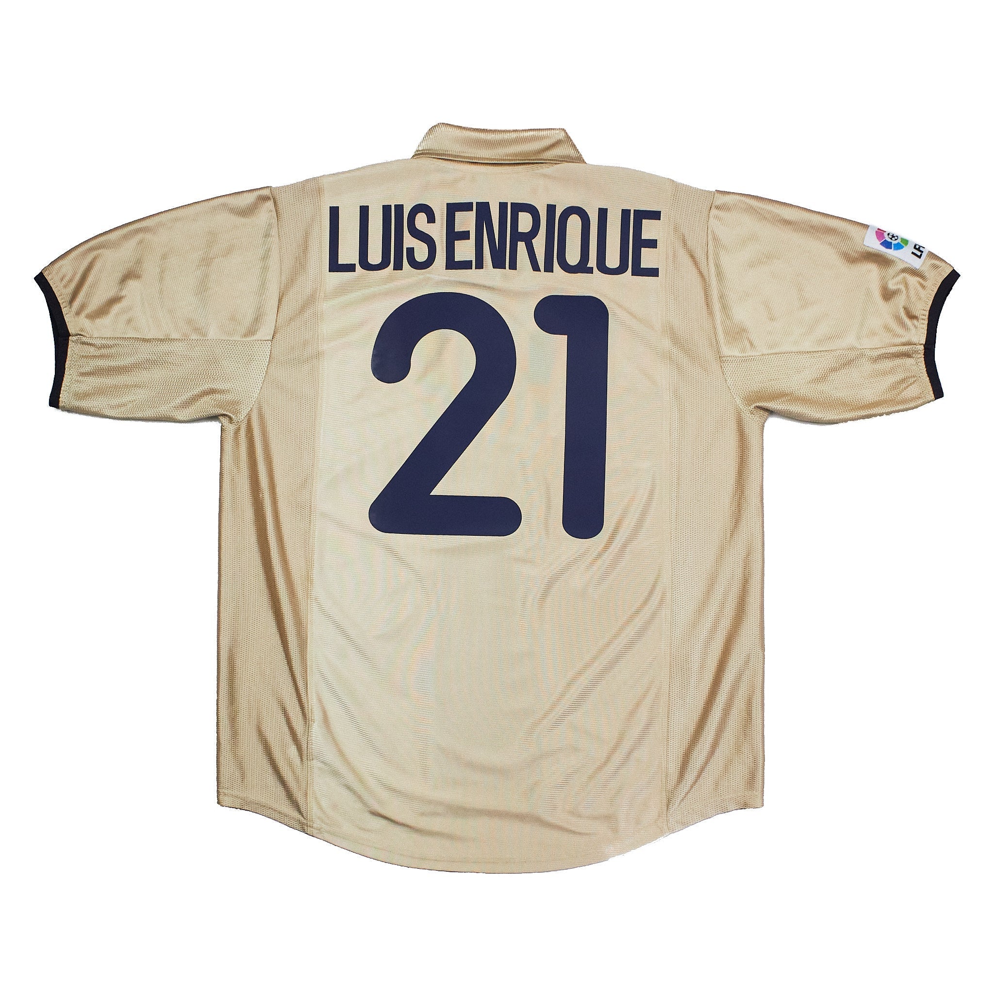 Buy 2001/02 Barcelona Luis Enrique 21 Away Shirt (L) Nike ~ Free worldwide shipping ~ Authentic Vintage Football Shirts from Cult Kits