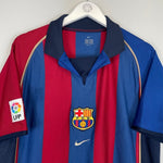 2001/02 BARCELONA LUIS ENRIQUE 21 HOME SHIRT (L) NIKE - Cult Kits - Large - Buy Vintage Football Shirts, Authentic Retro Football Shirts For Sale, Classic Football Shirts & Soccer Jersey