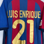 2001/02 BARCELONA LUIS ENRIQUE 21 HOME SHIRT (L) NIKE - Cult Kits - Large - Buy Vintage Football Shirts, Authentic Retro Football Shirts For Sale, Classic Football Shirts & Soccer Jersey
