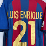 2001/02 BARCELONA LUIS ENRIQUE 21 HOME SHIRT (L) NIKE - Cult Kits - Large - Buy Vintage Football Shirts, Authentic Retro Football Shirts For Sale, Classic Football Shirts & Soccer Jersey
