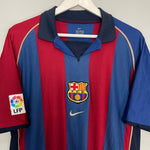 Shop 2001/02 BARCELONA RIVALDO #10 HOME SHIRT (L) NIKE, classic football shirts, vintage football shirts & retro soccer jerseys at Cult Kits