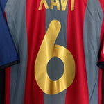Shop 2001/02 BARCELONA XAVI #6 HOME SHIRT (L) NIKE, classic football shirts, vintage football shirts & retro soccer jerseys at Cult Kits