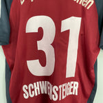 Shop 2001/02 BAYERN MUNICH SCHWEINSTEIGER #31 HOME SHIRT (M) ADIDAS, classic football shirts, vintage football shirts & retro soccer jerseys at Cult Kits