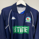 Shop 2001/02 BLACKBURN ROVERS TUGAY #3 AWAY SHIRT (XL) KAPPA, classic football shirts, vintage football shirts & retro soccer jerseys at Cult Kits